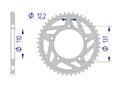 AFAM Couronne Alu #520 #HARD BMW S 1000