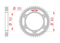 Couronne Acier Pas 530 kawasaki