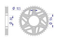 AFAM Couronne Alu #530 ZXR 400/750