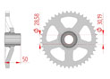 Couronne Acier Pas 415 aprilia