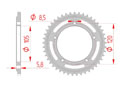 Couronne Acier Pas 415 aprilia