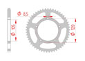 Couronne Acier Pas 420 aprilia