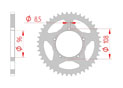 Couronne Acier Pas 520 aprilia