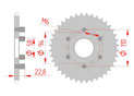 Couronne Acier Pas 520 aprilia