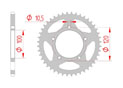 Couronne Acier Pas 520 aprilia