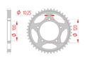 Couronne Acier Pas 525 aprilia