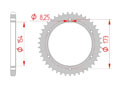 Couronne Acier Pas 525 aprilia