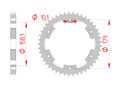 Couronne Acier Pas 525 aprilia