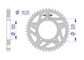 AFAM Couronne Alu #525 APRILIA