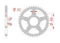 Couronne Acier Pas 520 aprilia