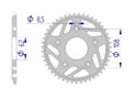 AFAM Couronne Alu #415 125EXTR/MITO