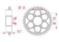 Couronne Acier Pas 525 ducati