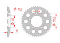 Couronne Acier Pas 520 gilera