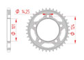 Couronne Acier Pas 525 ktm