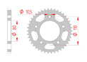 Couronne Acier Pas 428 kymco