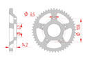 Couronne Acier Pas 428 mz