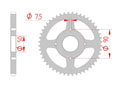 Couronne Acier Pas 428 peugeot