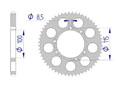 AFAM Couronne Alu #428 BETA RR 50 Enduro 1999 - 2001