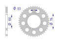 AFAM Couronne Alu #520 GAS-GAS, SHERCO