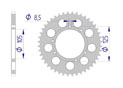 AFAM Couronne Alu #520 GAS-GAS