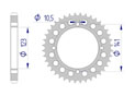 AFAM Couronne Alu #530 LAVERDA 750