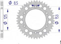 AFAM Couronne en Alu #520 S/C